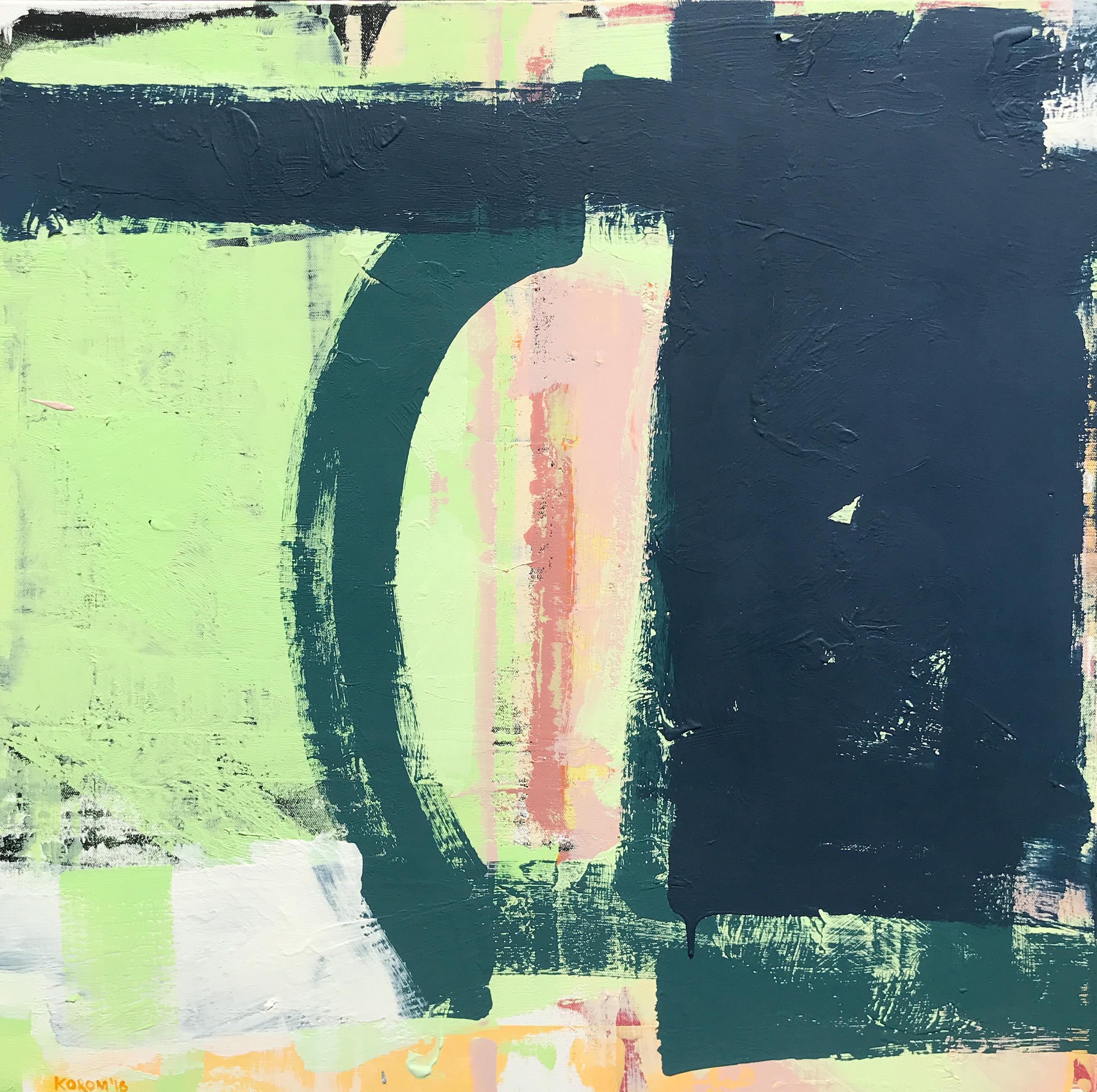 Joey Korom Abstract Painting - Anxious Days