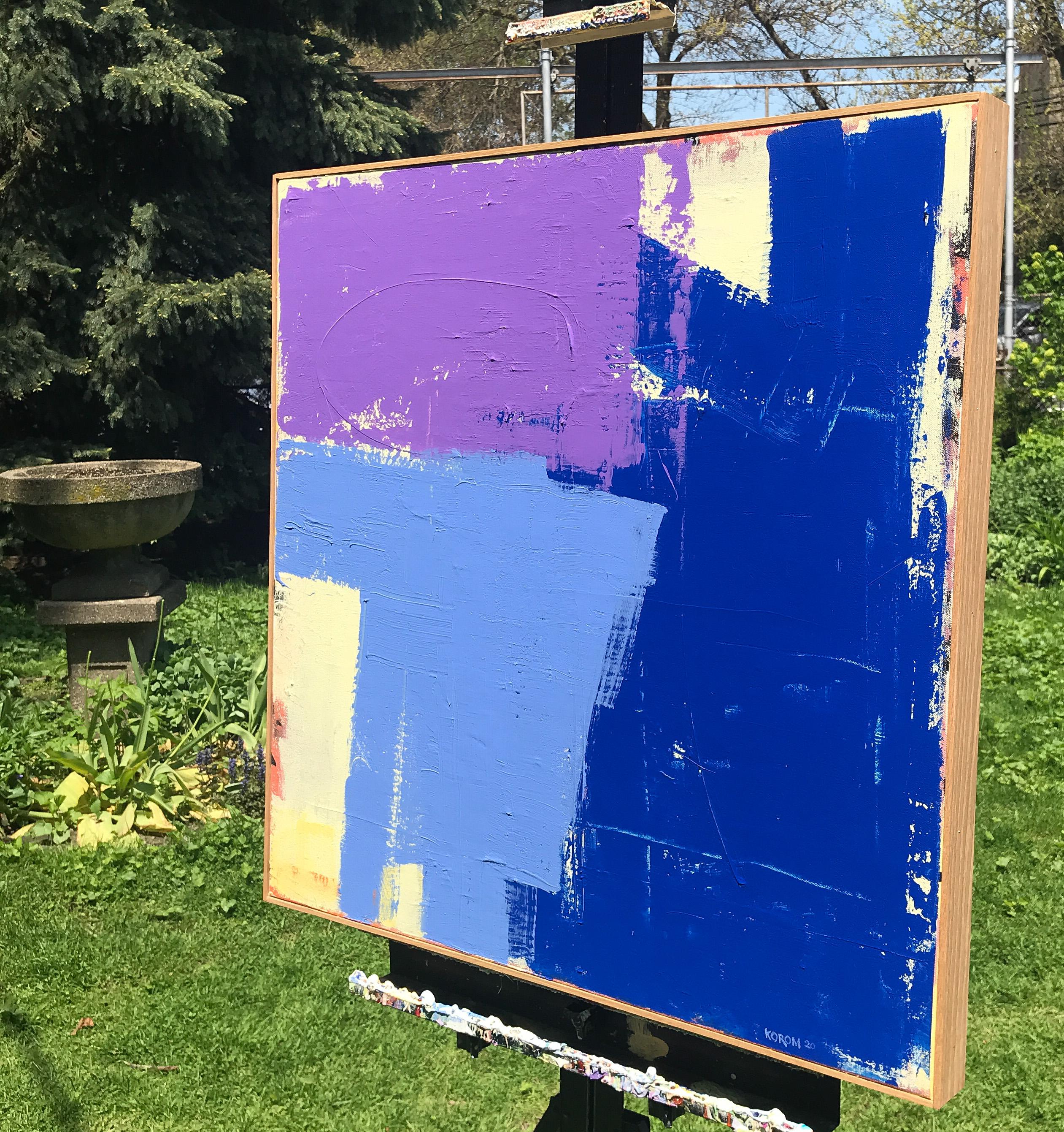 Peinture abstraite - Wins bleu - Painting de Joey Korom