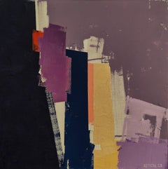 Fragmentos Azul Oscuro, Pintura Abstracta