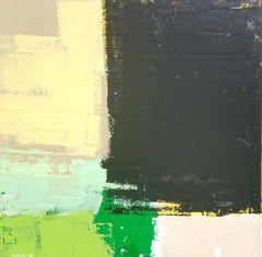 Yellow and Black Try, Abstract Painting