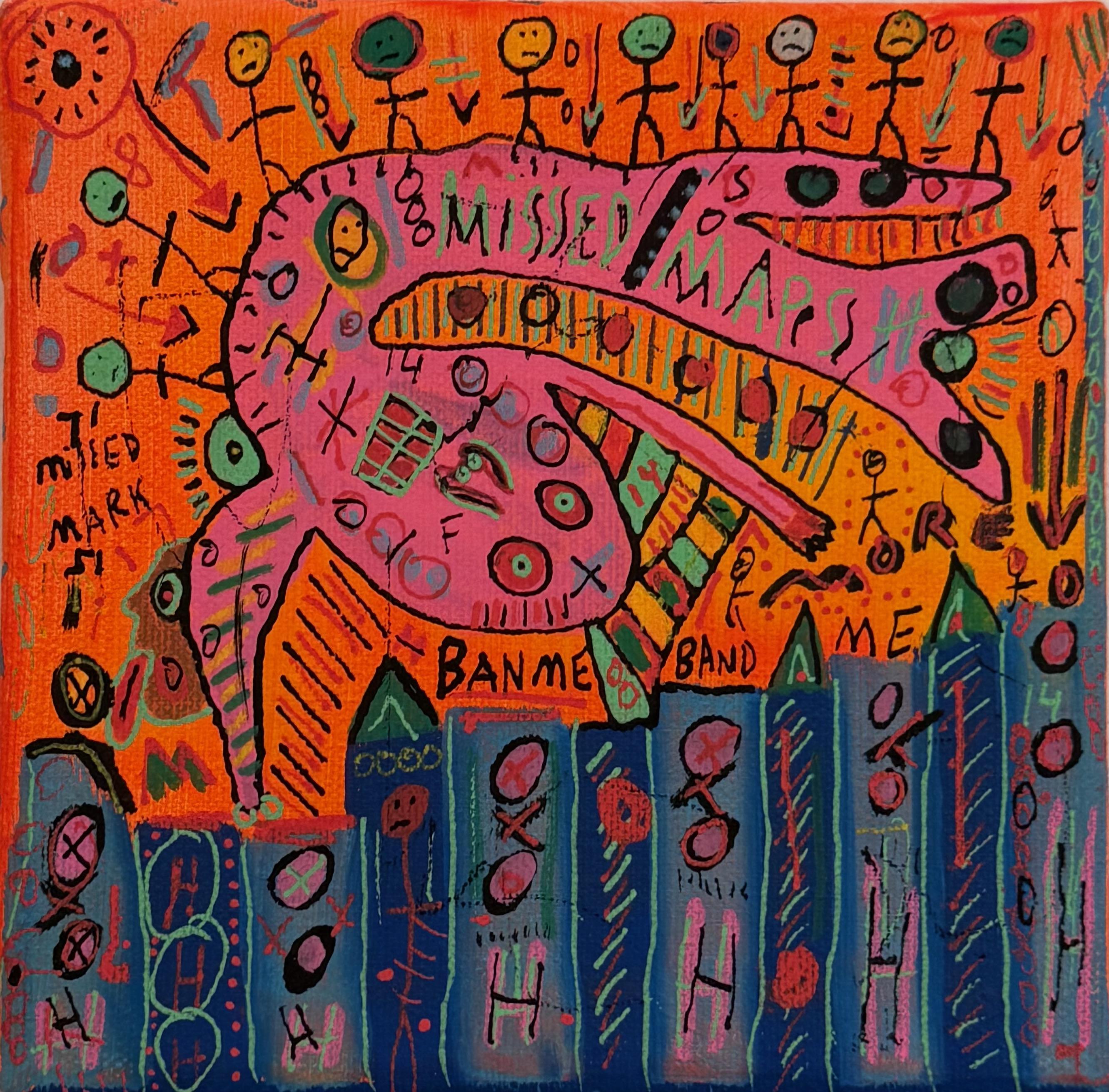 Joey Tepedino Abstract Painting - Jack is Alone