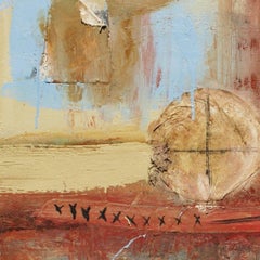 Mixed Media auf Leinwand: „Anspielung auf einen Drachen“