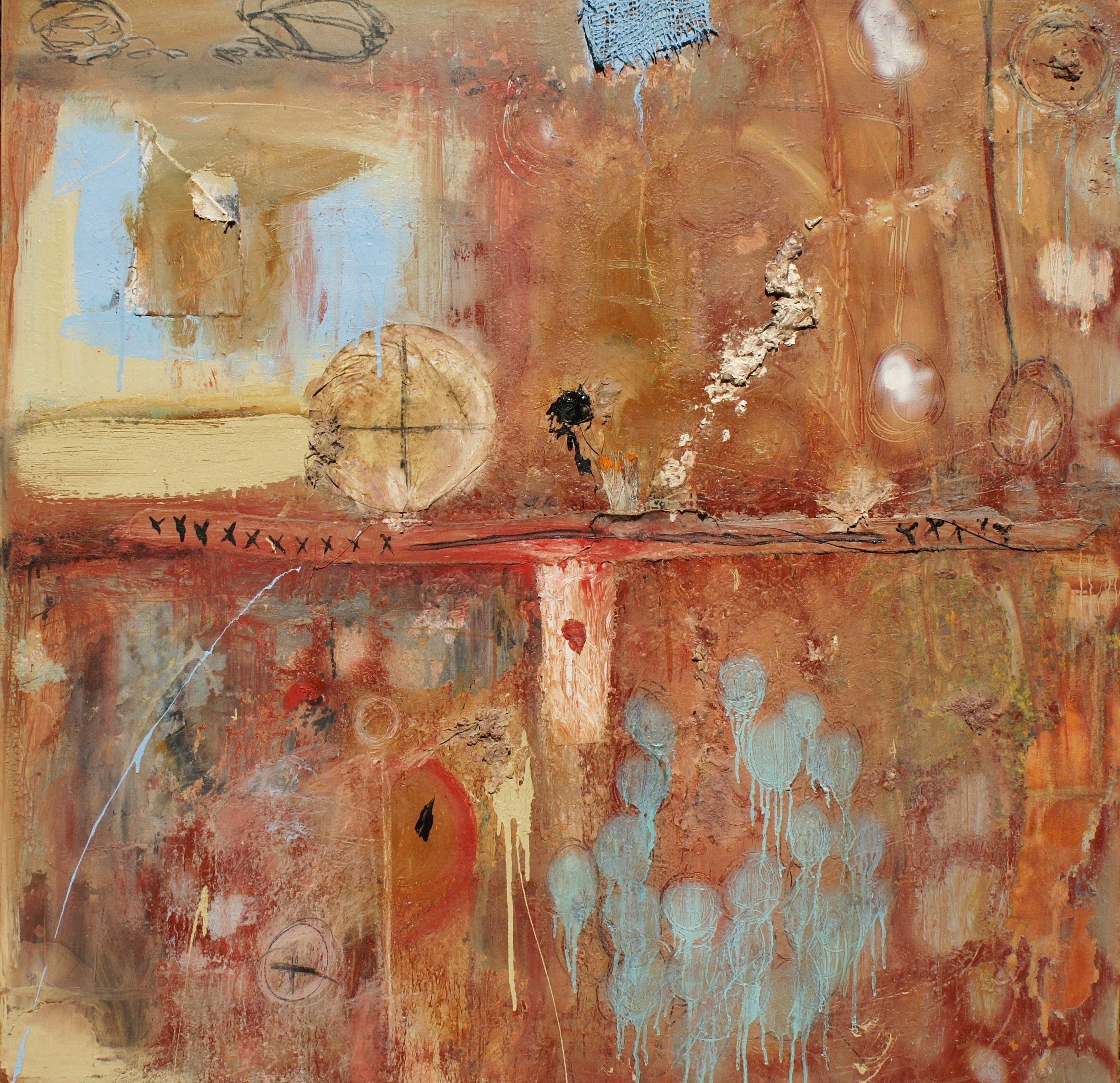 Allotment of a Dragon, Mixed Media on Canvas - Mixed Media Art by Joey Thate