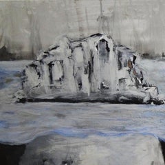 Mixed Media auf MDF-Platte „Flecken“