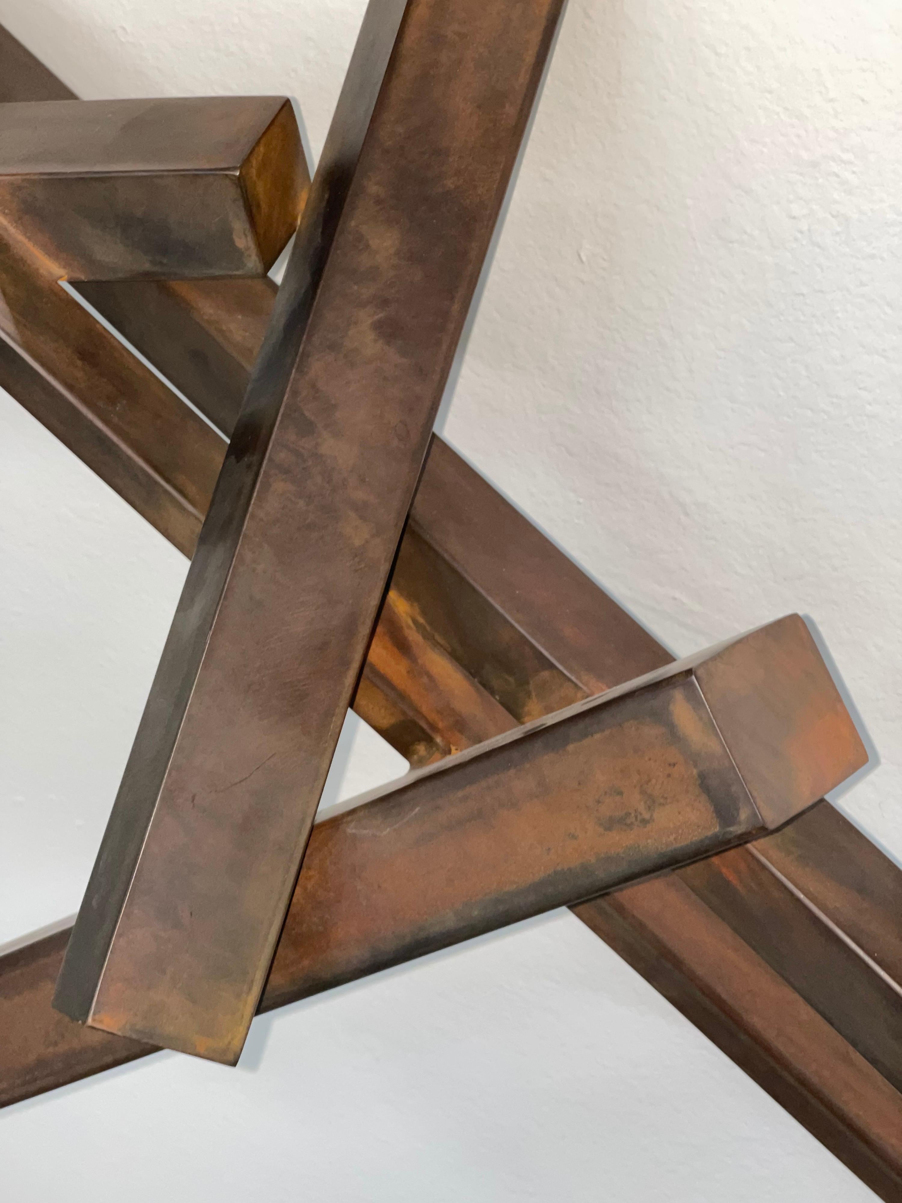 American Joey Vaiasuso Abstract Steel Sculpture