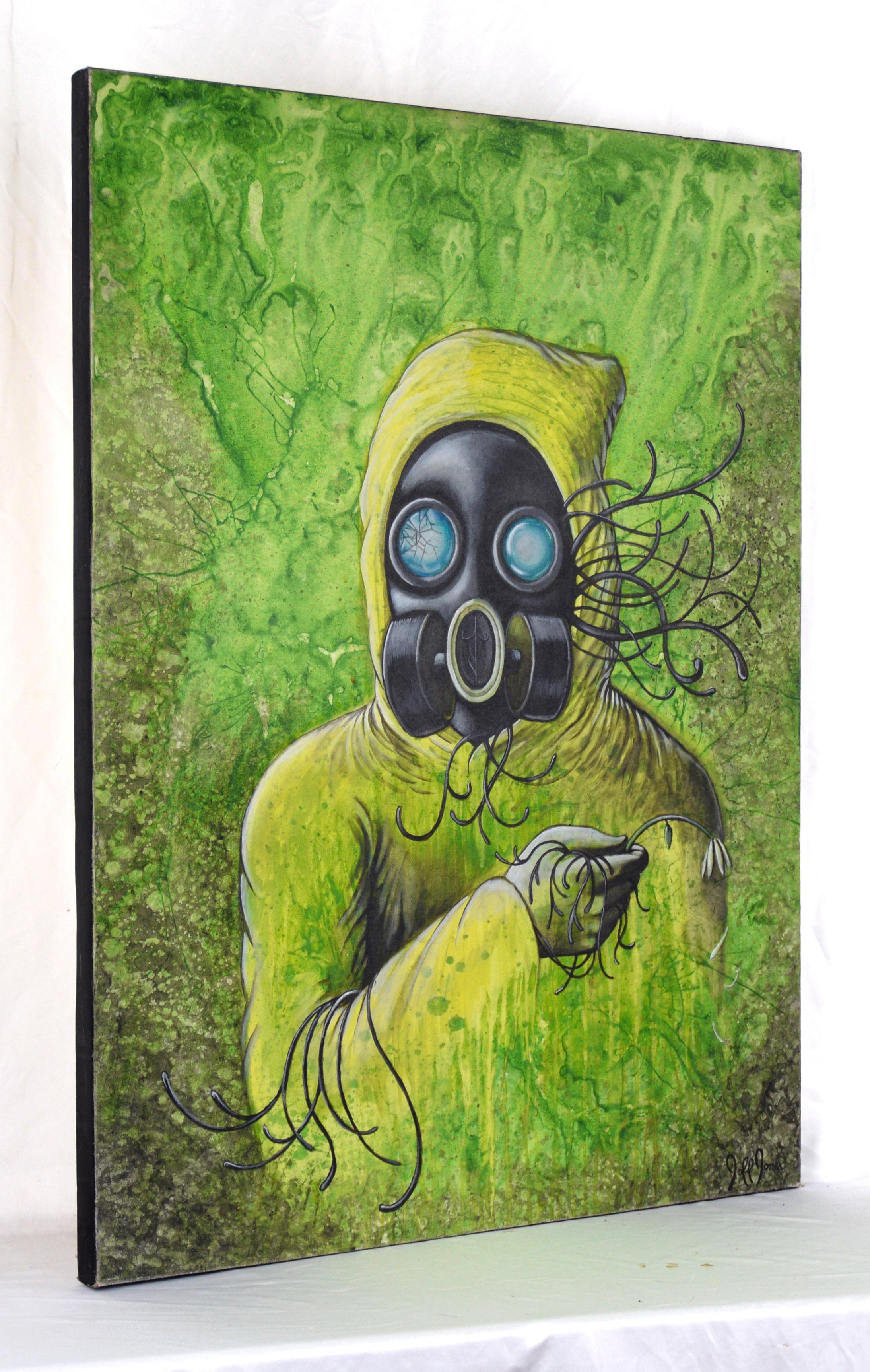 Yo Futuro - Retrato Surrealista de Fantasía en Acrílico sobre Lienzo en venta 3