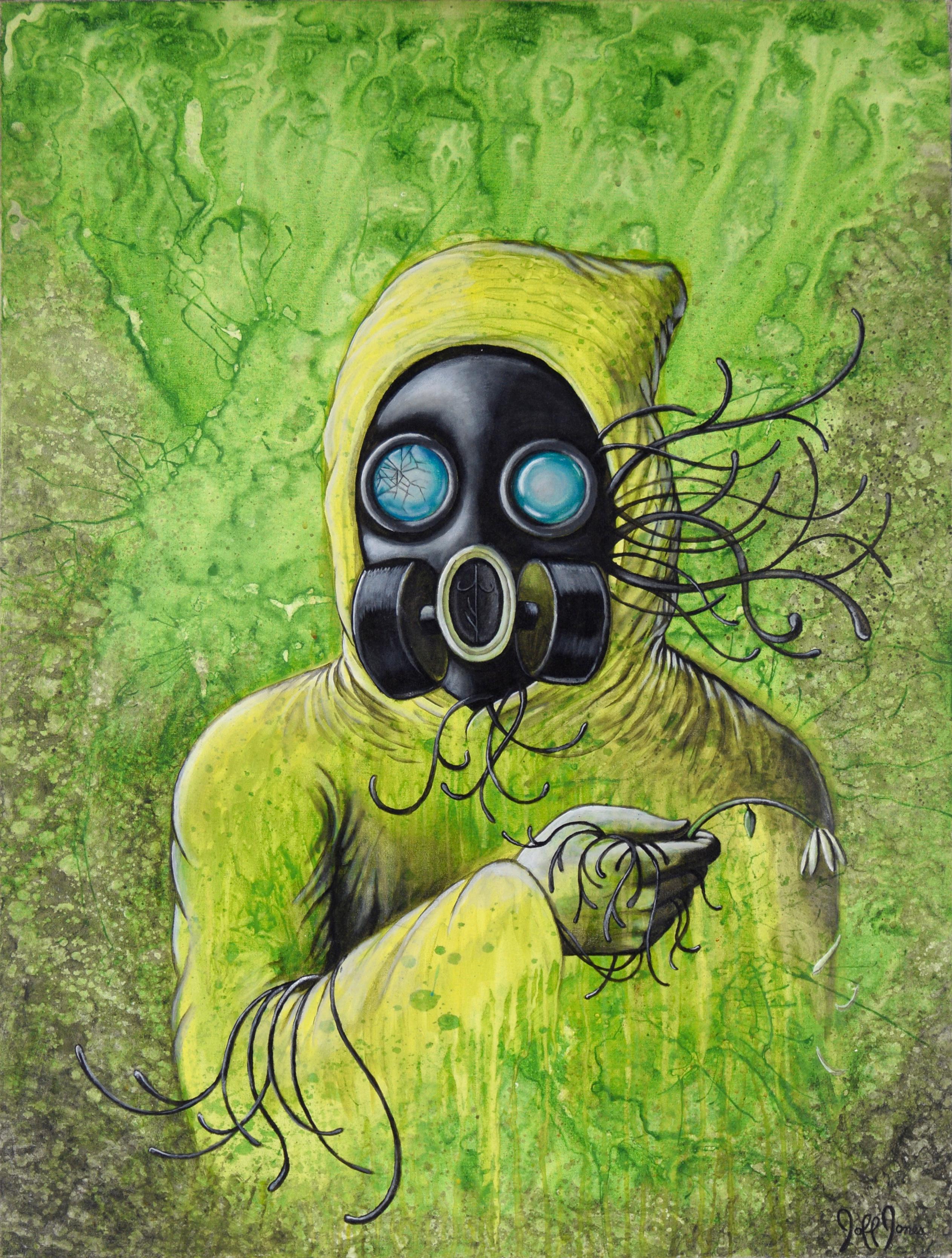 Yo Futuro - Retrato Surrealista de Fantasía en Acrílico sobre Lienzo