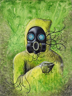 Yo Futuro - Retrato Surrealista de Fantasía en Acrílico sobre Lienzo