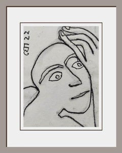 Notte insonne, pastello secco su carta dell'artista Jogen Chowdhury "In magazzino