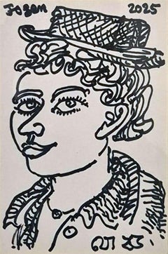 Untitled, Drawing, Pen & Ink on Paper by Jogen Chowdhury "In Stock"