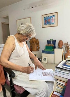 Ohne Titel, figurativ, Stift, Tinte und Marker auf Papier von Jogen Chowdhury „In Stock“