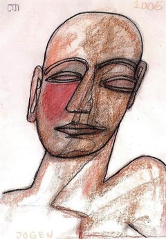Untitled, Mixed Media on Paper by Modern Indian Artist Jogen Chowdhury"In Stock"