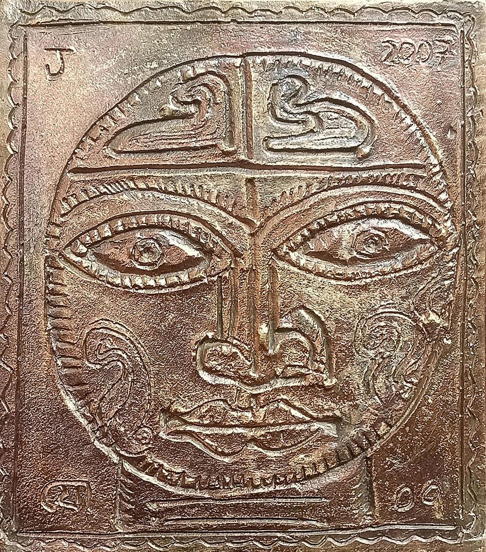 Senza titolo, Volto, Figurativo, Bronzo di Jogen Chowdhury "In stock"