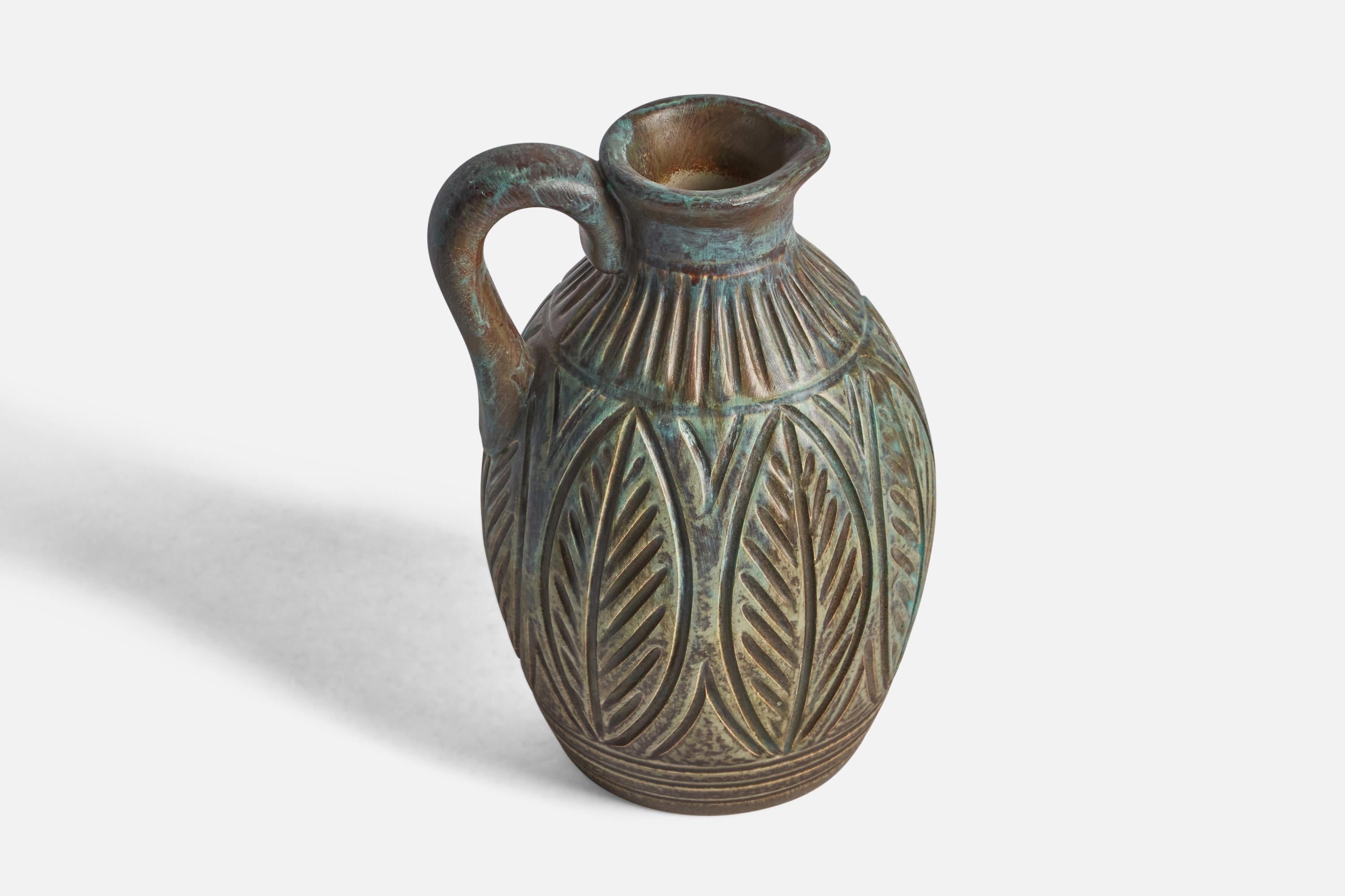 Mid-Century Modern Joghus Keramik, Pitcher, Stoneware, Denmark, 1950s For Sale