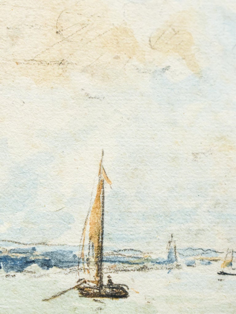 Marseille Harbour Estuary - Johan Barthold Jongkind - 1881 For Sale 5