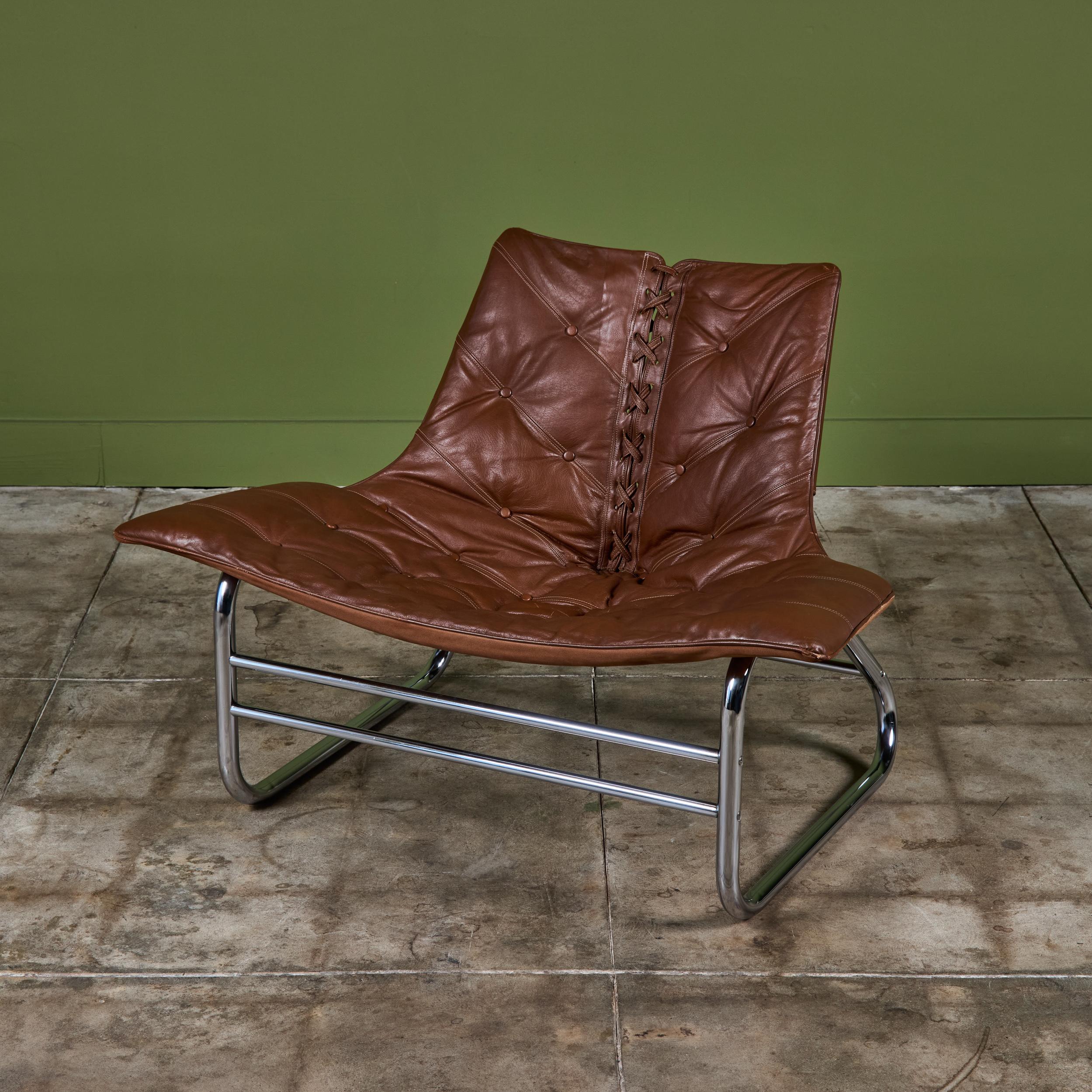 Scandinave moderne Johan Bertil Häggström Corset Lounge Chair for  Swed-Form en vente