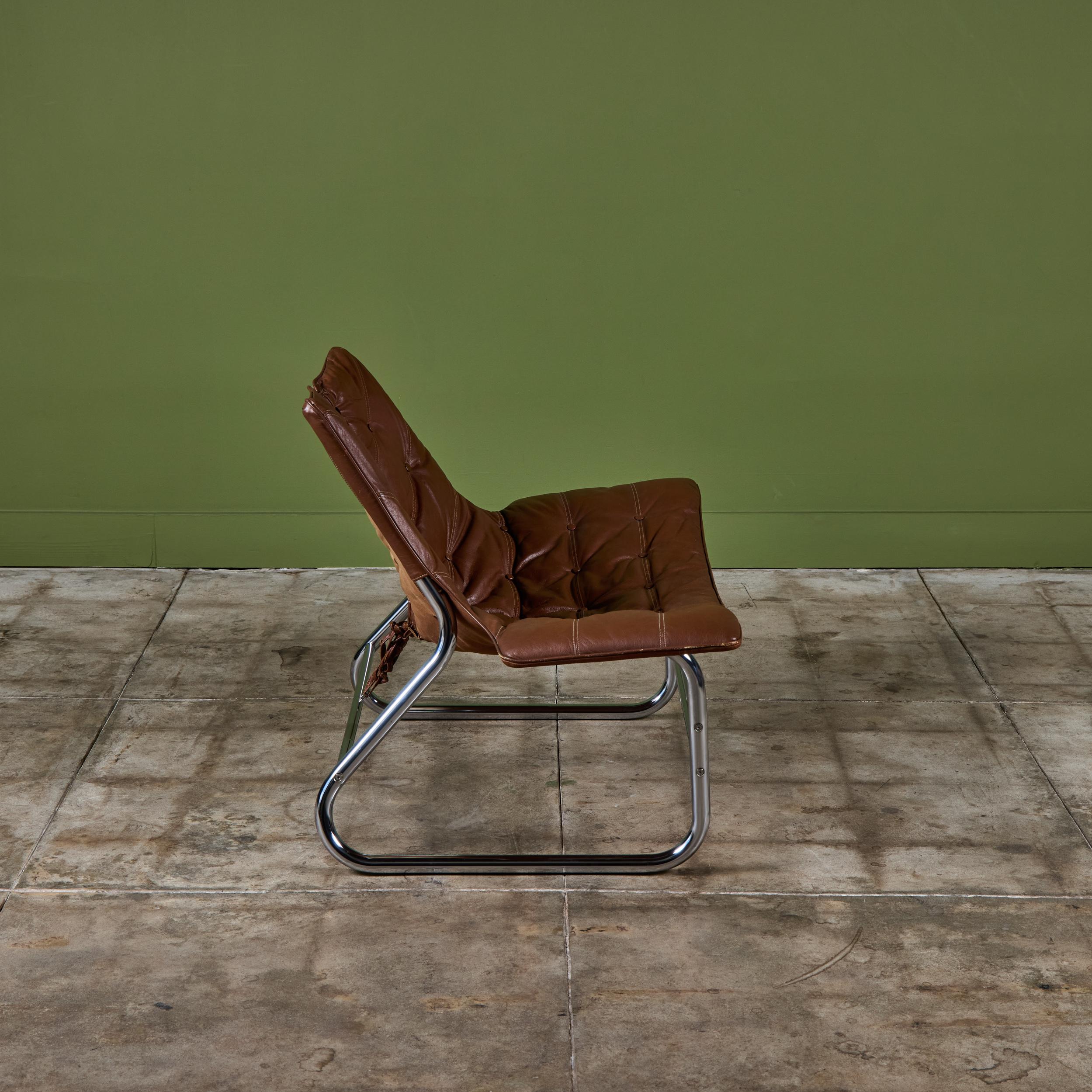 Johan Bertil Häggström Corset Lounge Chair for  Swed-Form Bon état - En vente à Los Angeles, CA