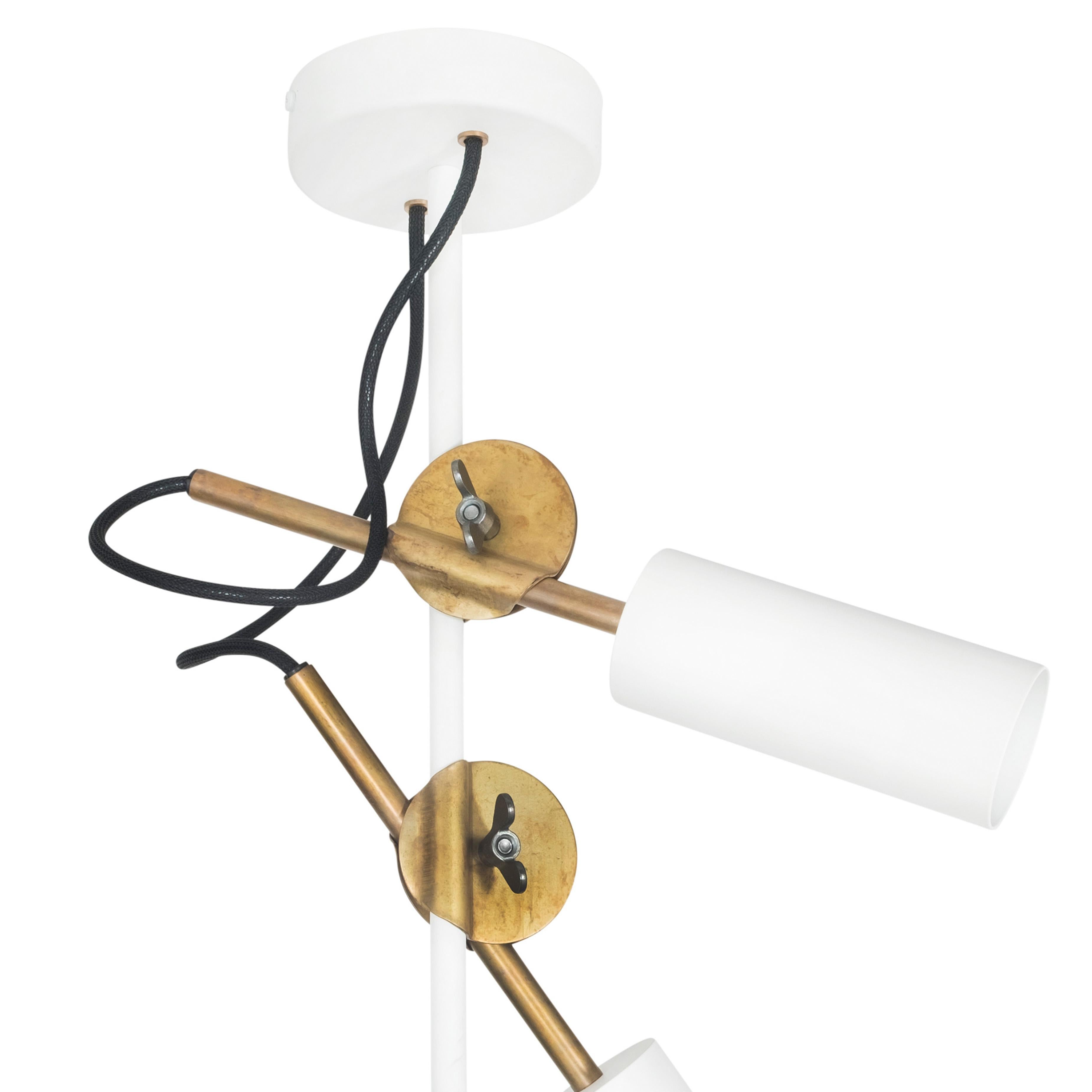 Swedish Johan Carpner 3452-4 STAV SPOT 2 Brass Ceiling Lamp by Konsthantverk  For Sale