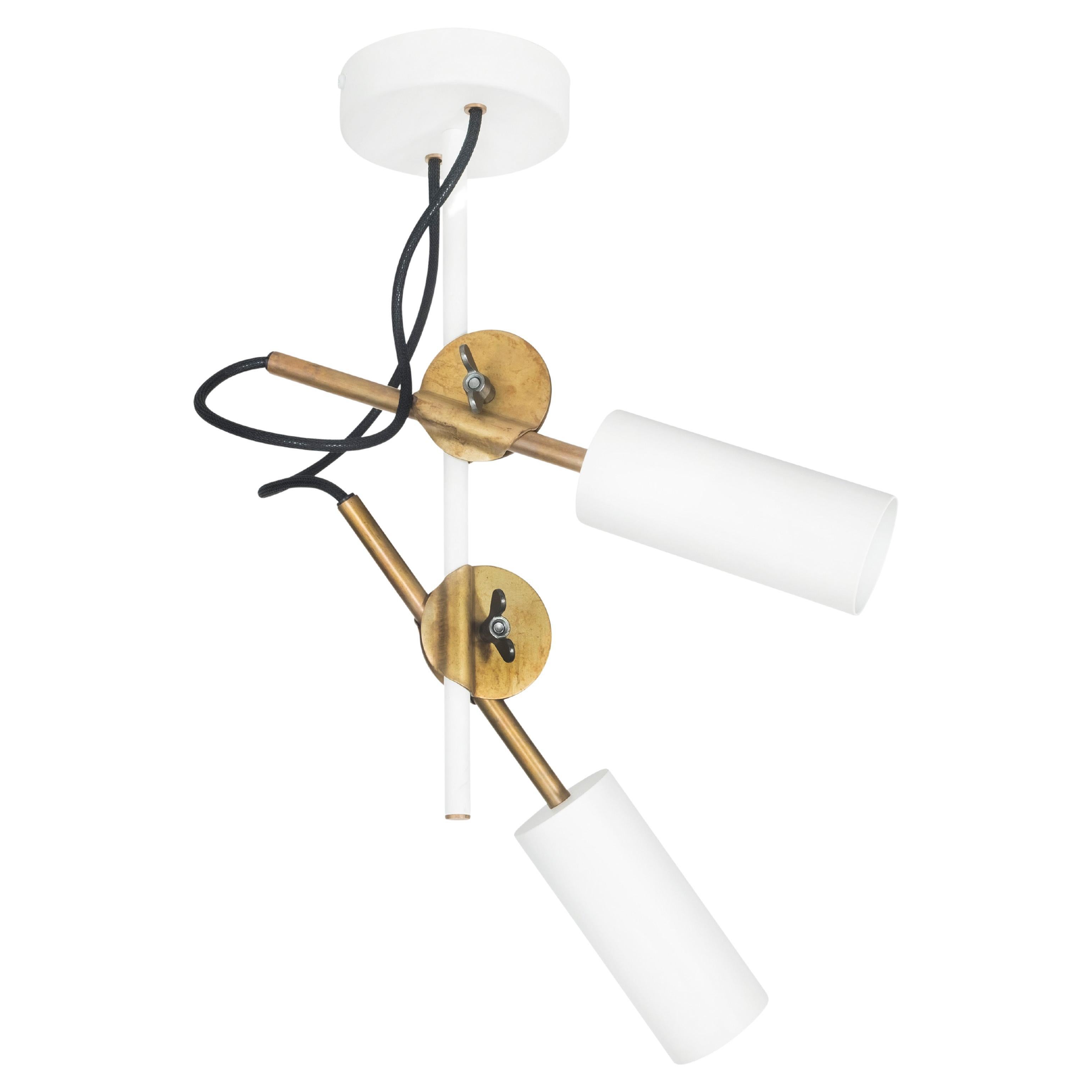 Johan Carpner 3452-4 STAV SPOT 2 Brass Ceiling Lamp by Konsthantverk 