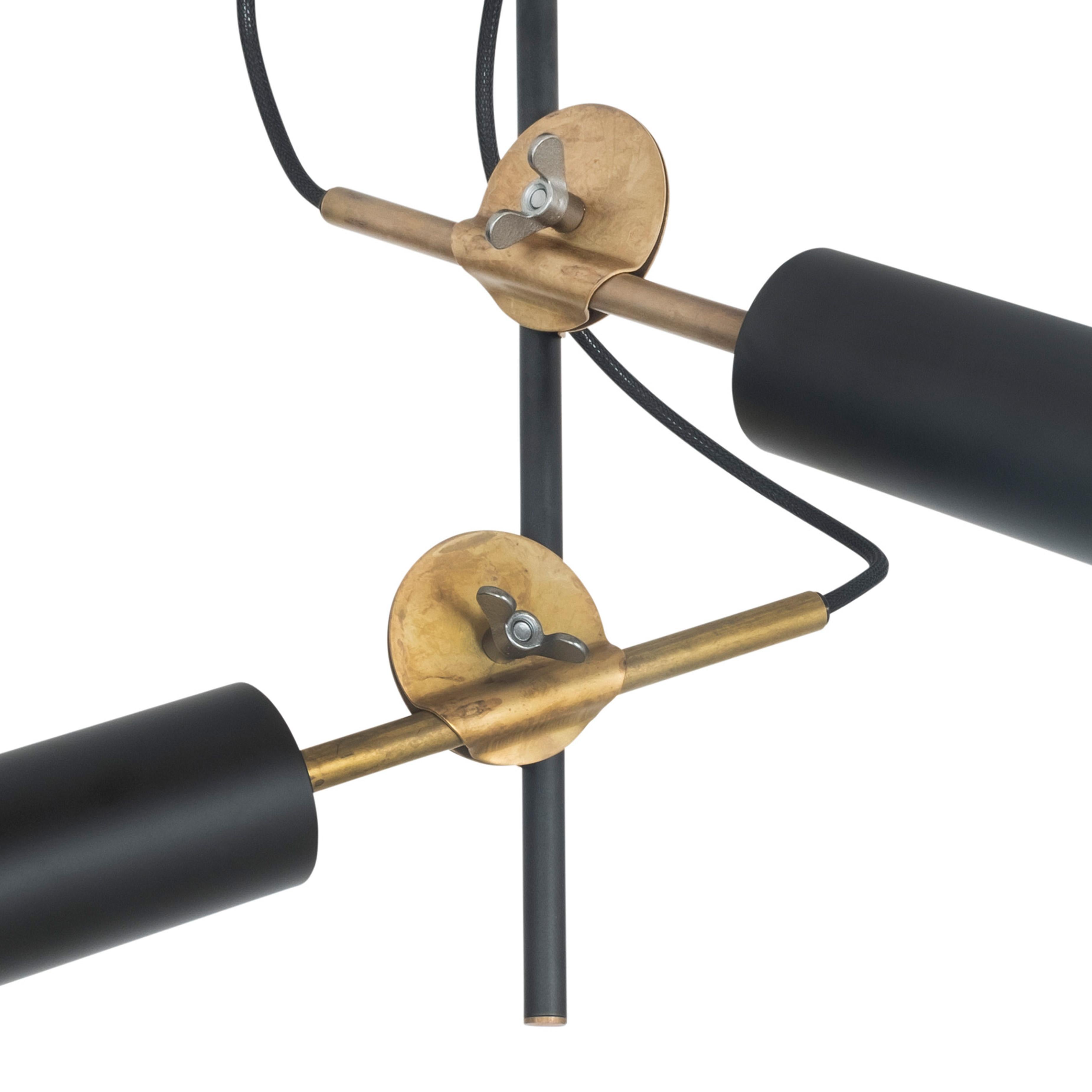 Ceiling lamp model 3452-8 STAV SPOT 2 designed by Johan Carpner and manufactured by Konsthantverk.

The production of lamps, wall lights and floor lamps are manufactured using craftsman’s techniques with the same materials and techniques as the