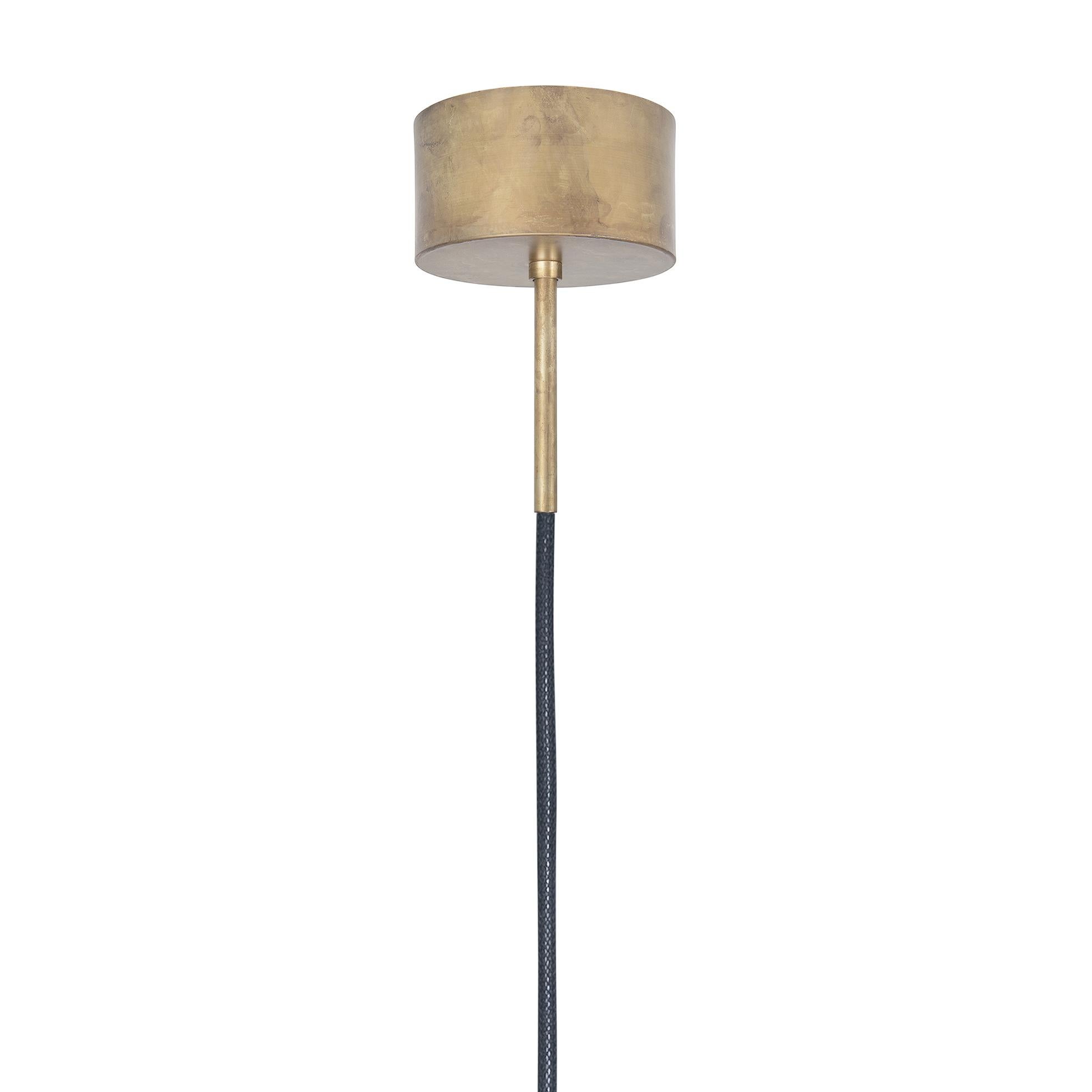 Contemporary Johan Carpner Klyfta 6L Raw Brass Ceiling Lamp by Konsthantverk For Sale