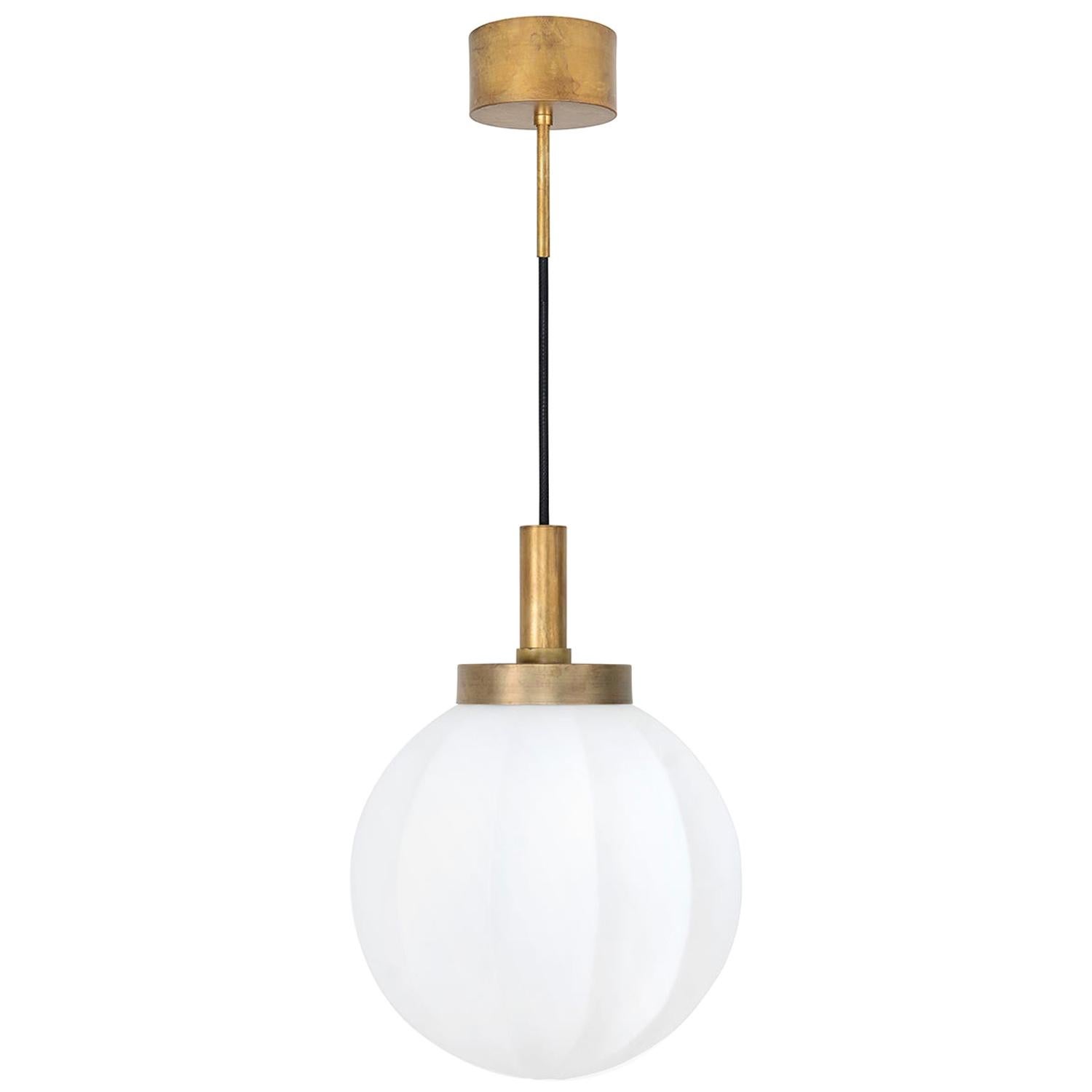 Johan Carpner Klyfta Medium Raw Brass Ceiling Lamp by Konsthantverk