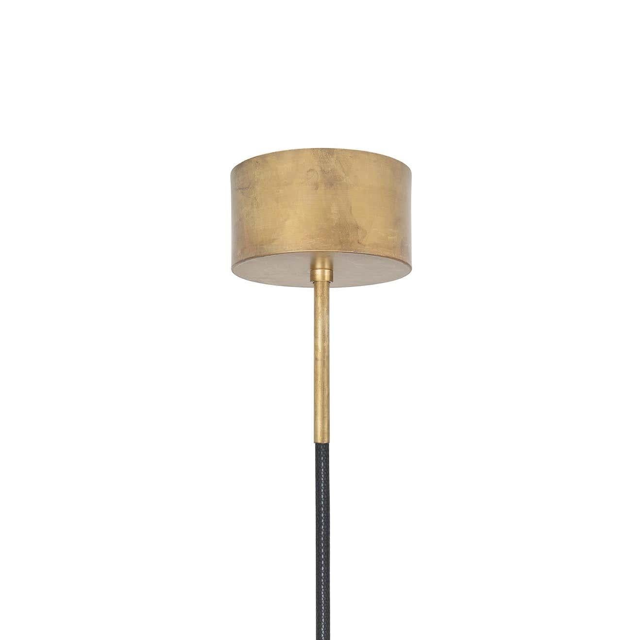 Johan Carpner Klyfta Small Raw Brass Ceiling Lamp by Konsthantverk In New Condition For Sale In Barcelona, Barcelona