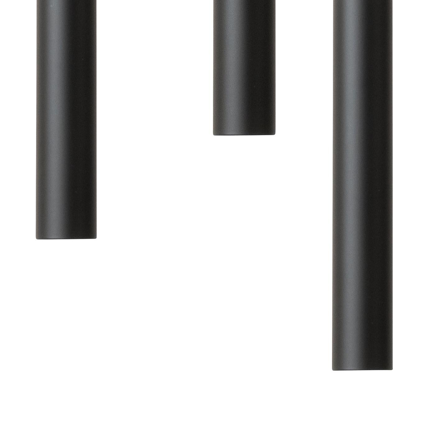 Contemporary Johan Carpner STAV 3 Black Brass Celing Lamp by Konsthantverk