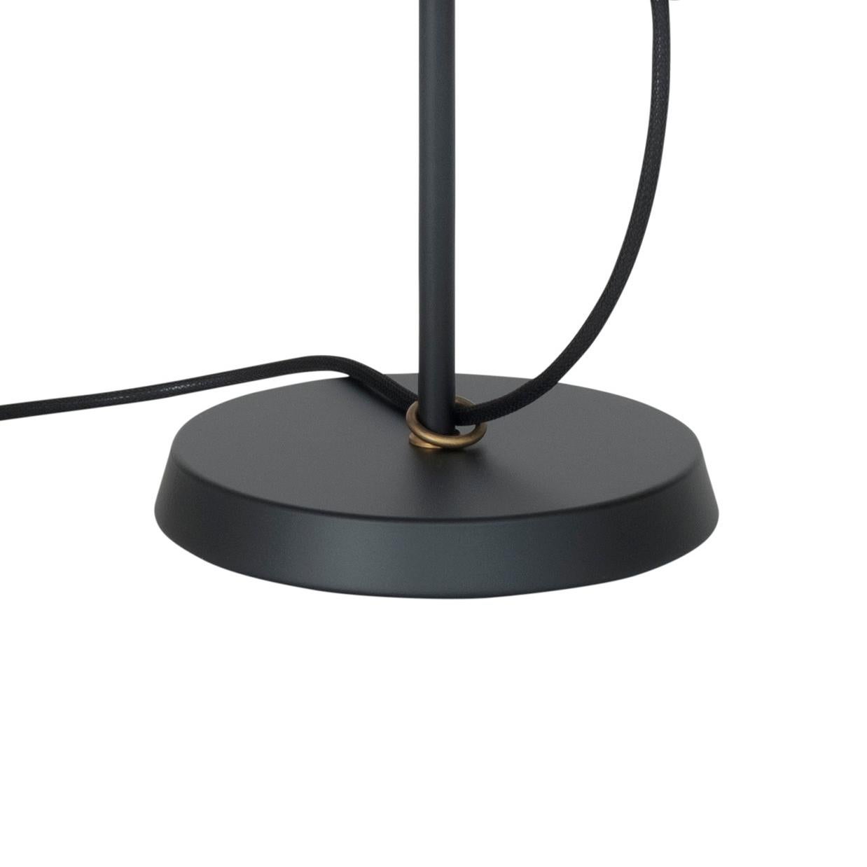 Swedish Johan Carpner Stav Black Table Lamp by Konsthantverk