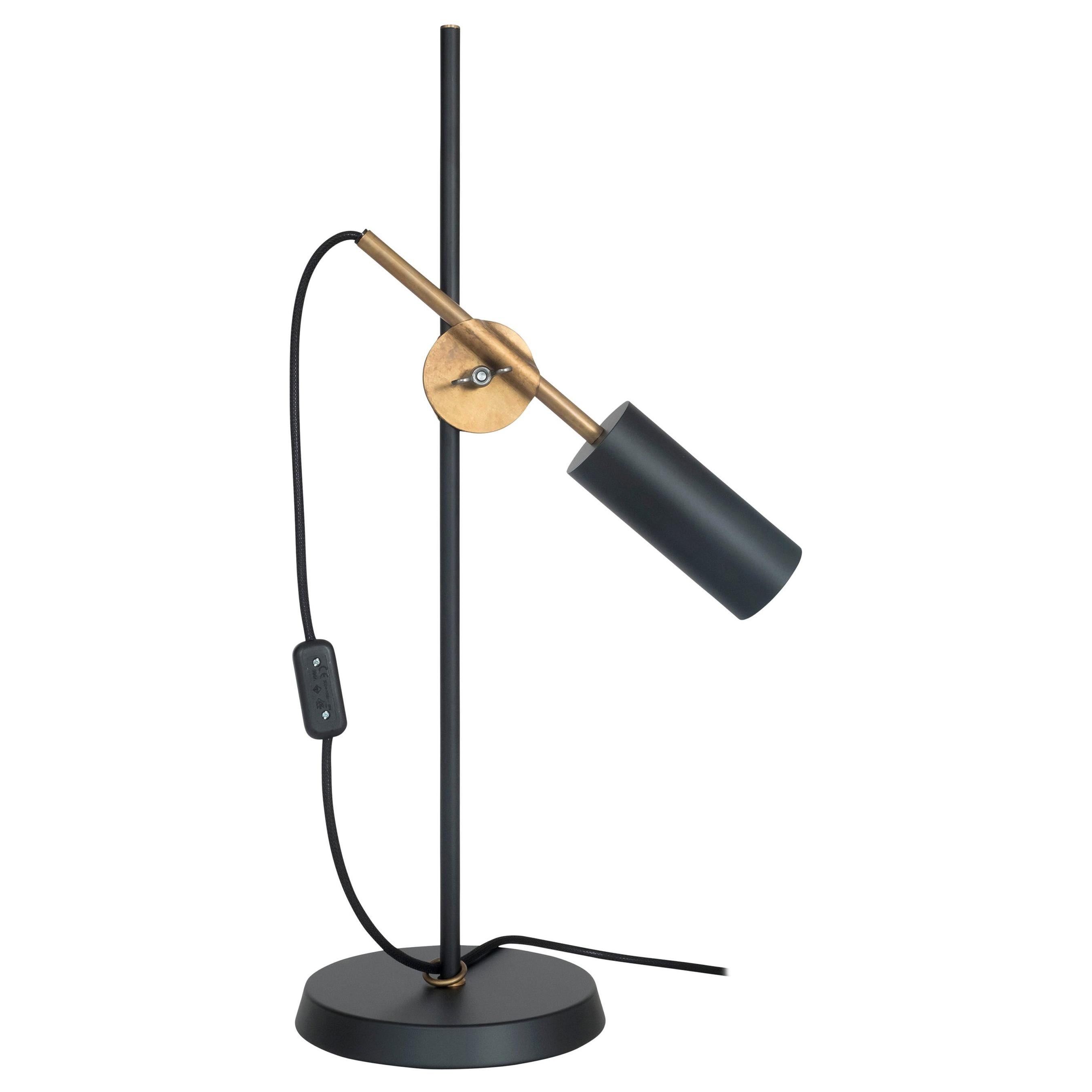 Johan Carpner Stav Black Table Lamp by Konsthantverk