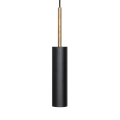 Johan Carpner Stav Extra große schwarze Messing-Kellerlampe von Konsthantverk