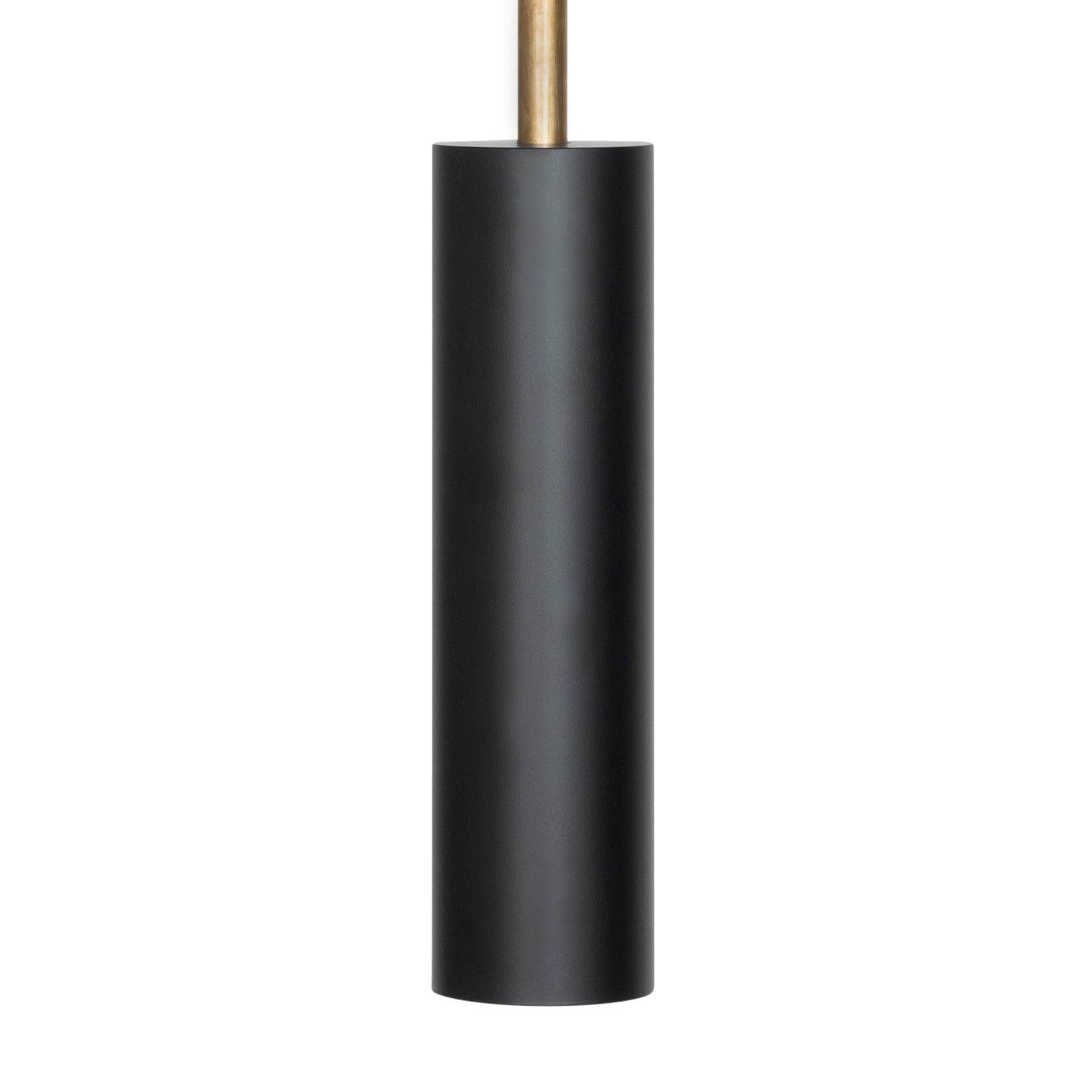 Scandinavian Modern Johan Carpner Stav Extra Large Black Brass Celing Lamp by Konsthantverk For Sale