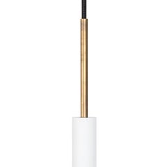 Lampada da tavolo in ottone bianco Johan Carpner Stav di Konsthantverk