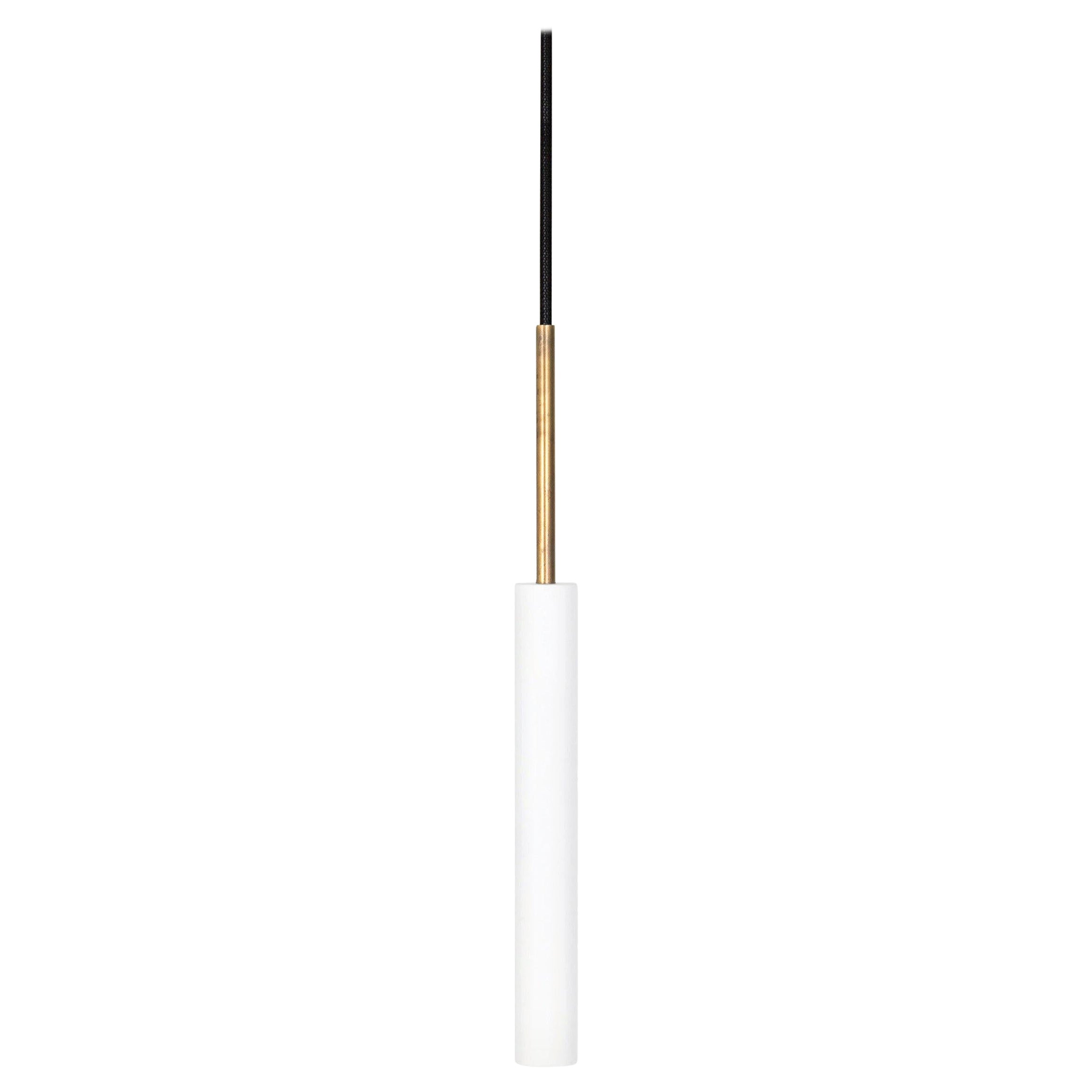 Johan Carpner Stav Lámpara de techo de latón blanco by Konsthantverk en venta