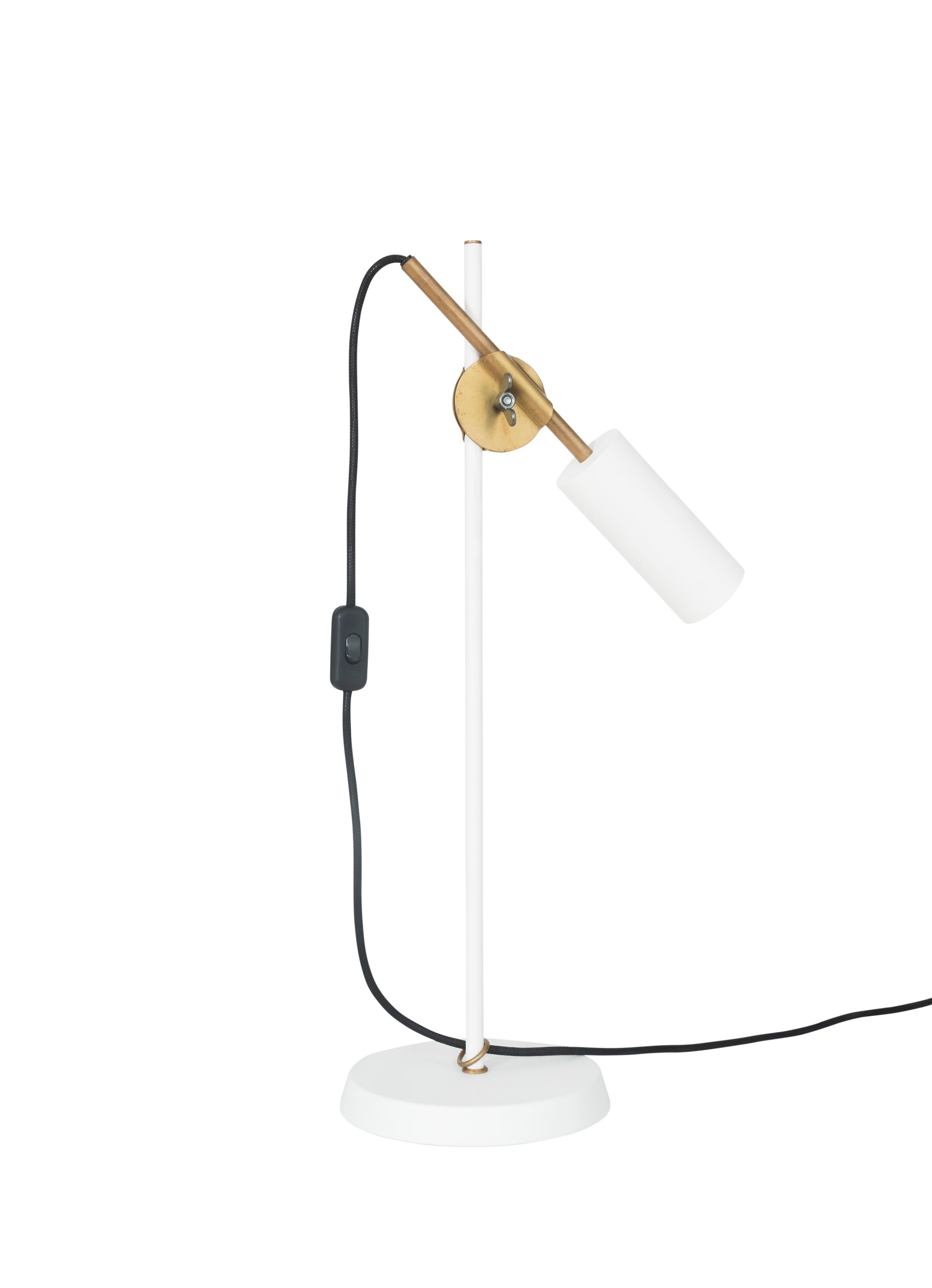 Contemporary Johan Carpner Stav White Table Lamp by Konsthantverk For Sale