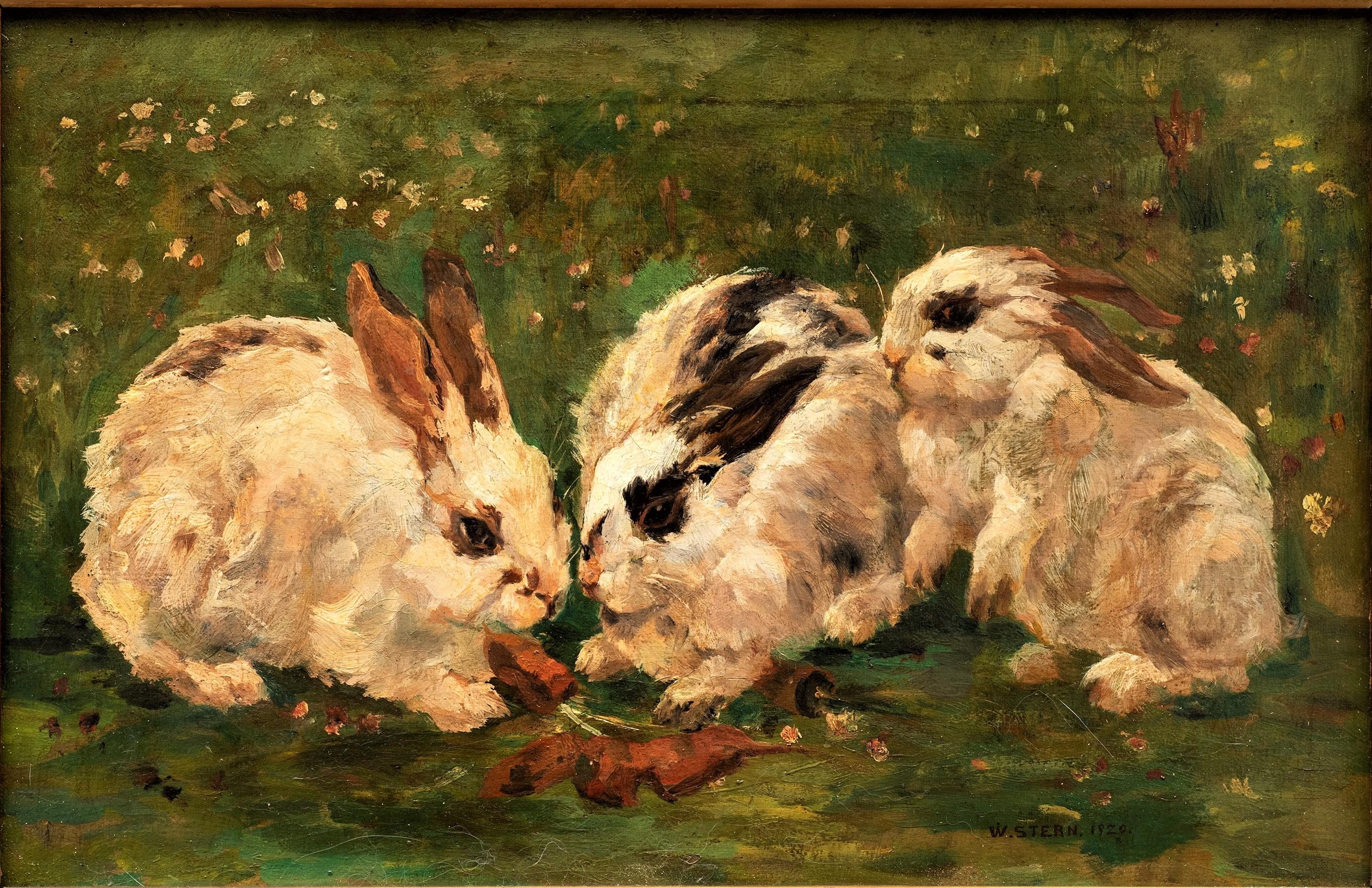 animal well rabbit painting