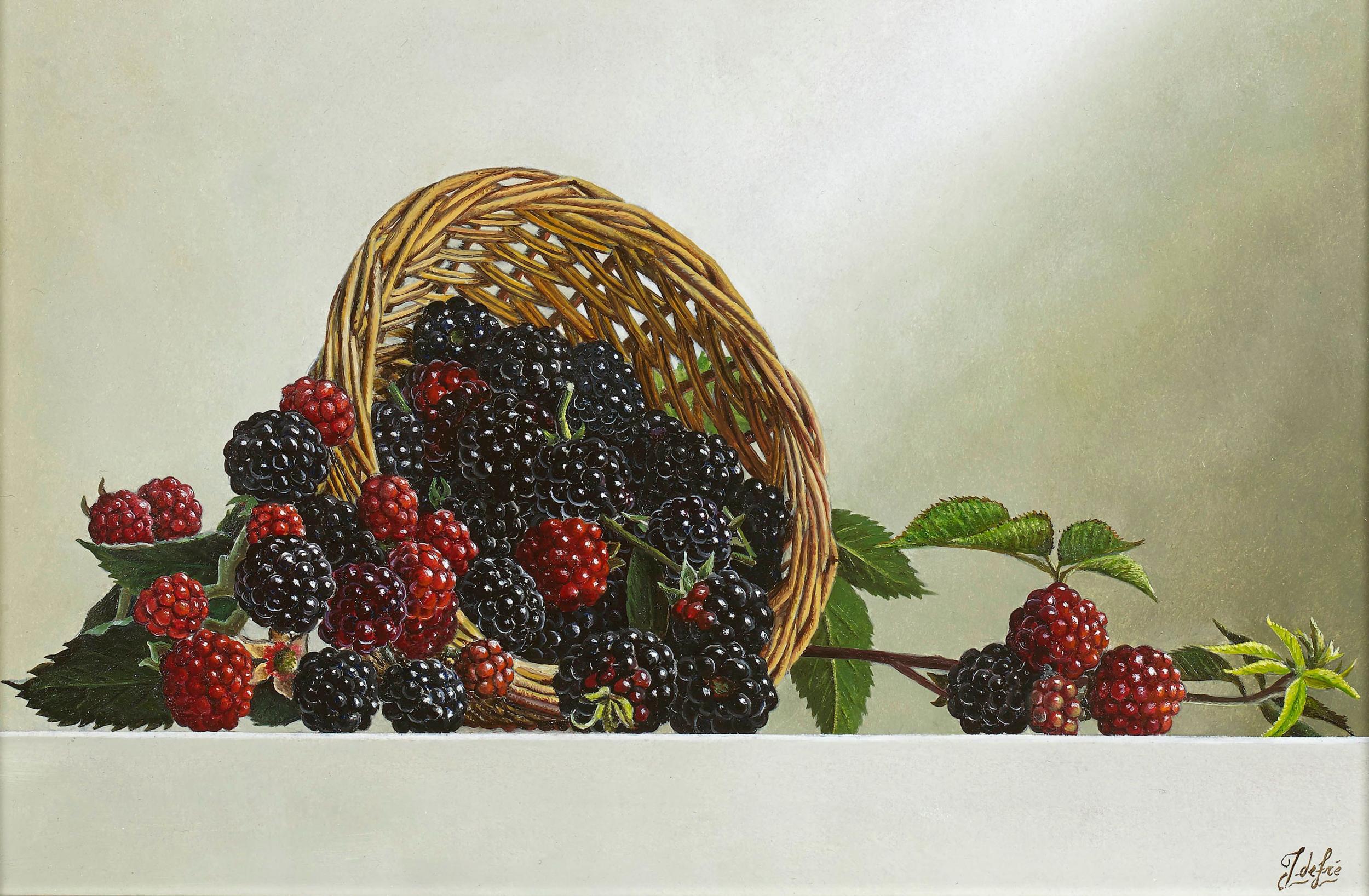 'Blackberries' by contemporary Dutch artist Johan de Fre 1