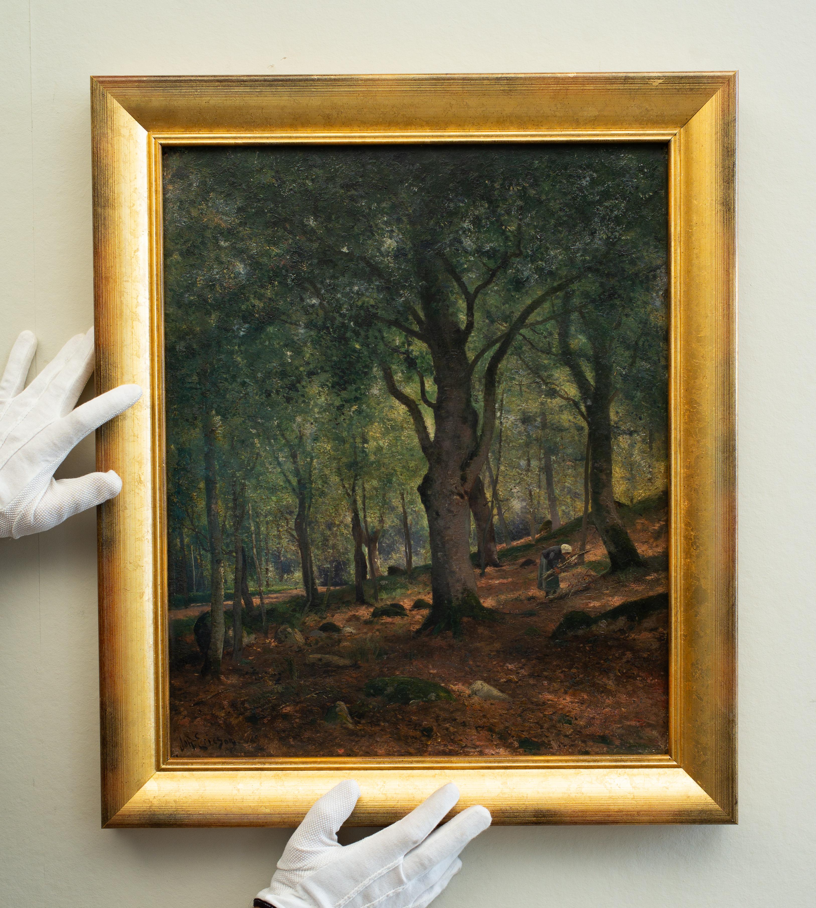 Johan Ericson (1849-1925) Swedish

The Forest of Fontainebleau, c.1878

oil on panel
signed Joh.Ericson
painted c.1878
panel dimensions 21.65 x 17.32 inches (55 x 44 cm)
frame 25.59 x 22 inches (65 x 56 cm)


Provenance:
A Swedish private