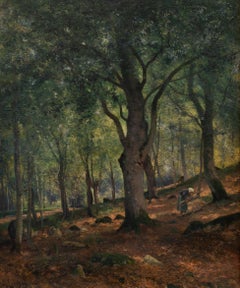 The Forest of Fontainebleau, c.1878, by Swedish Artist Johan Ericson