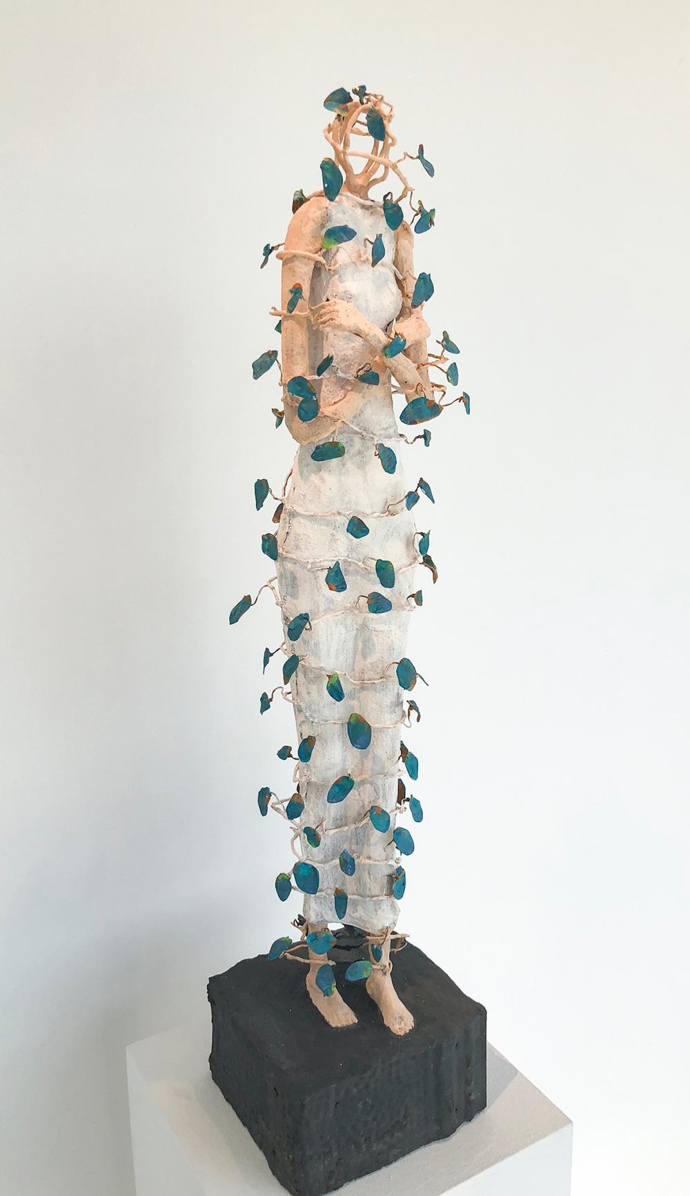 Circling around Herself   - Symbolist Sculpture by Johan Hagaman