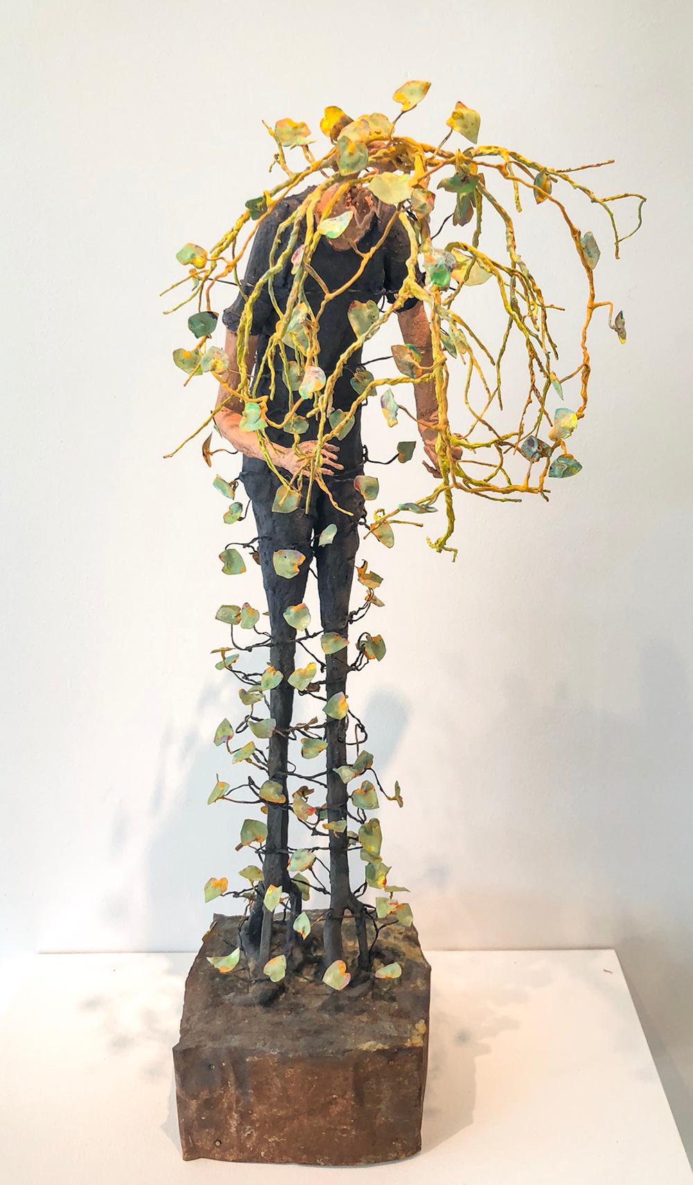 Growing Himself  - Symbolist Sculpture by Johan Hagaman