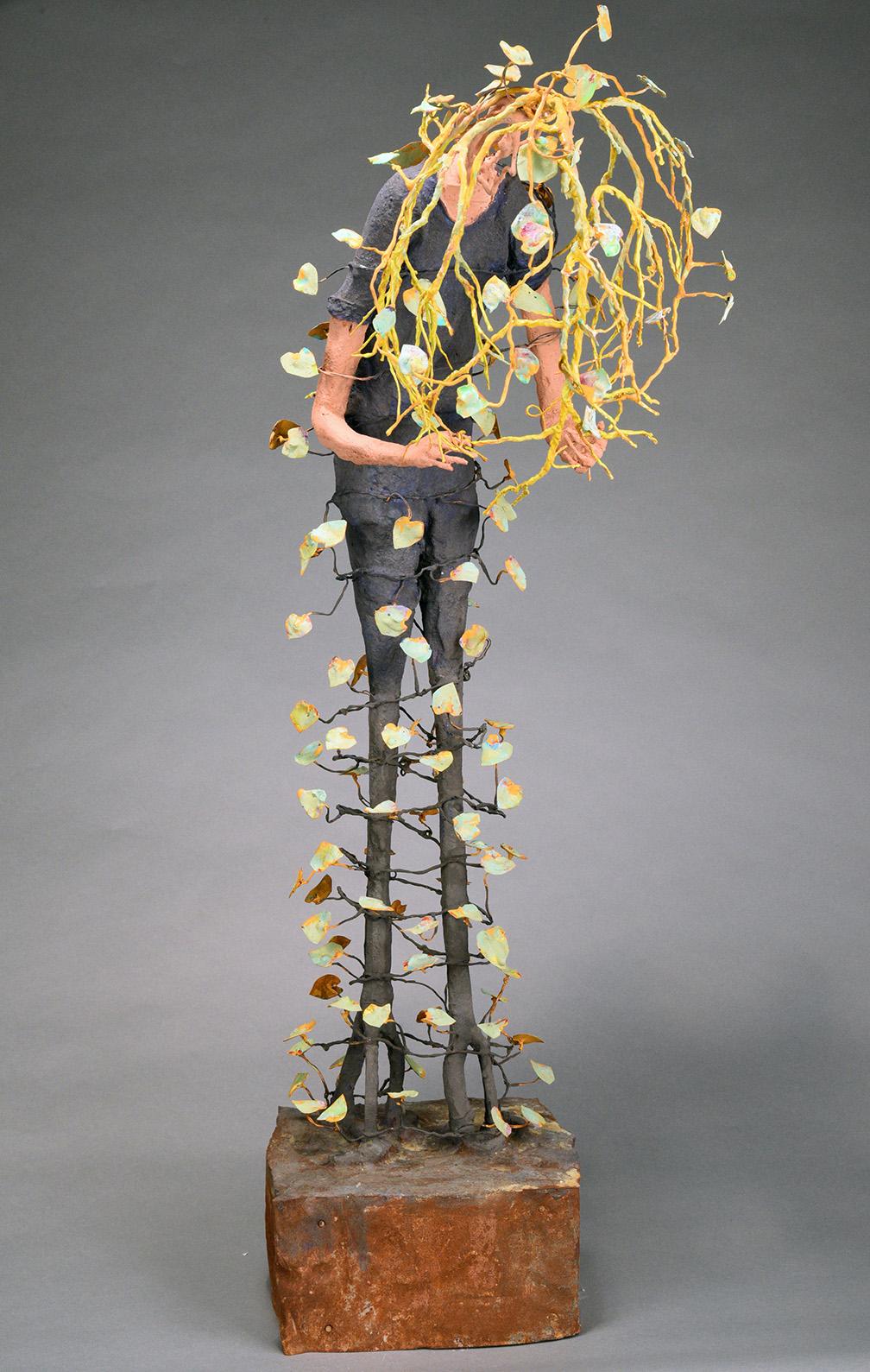 Johan Hagaman Figurative Sculpture - Growing Himself 