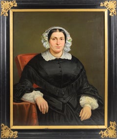 Portrait of Gerardina Van Osch by Dutch artist Johan Hendrik Neuman (Dutch)