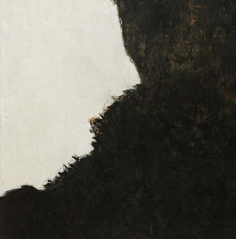 Kop 5, Johan Lennarts, (black and white oil paint) For Sale 1