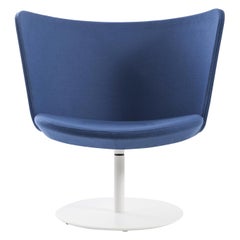 Johan Lindstèn Embroidery Simple Armchair in Fabric or Leather for Cappellini