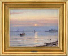 Johan Neumann, Meereslandschaft mit Blick auf das Schloss Kronborg