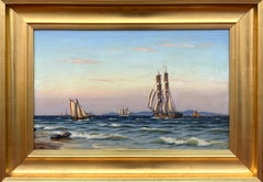“Sailing Ships off the Coast”