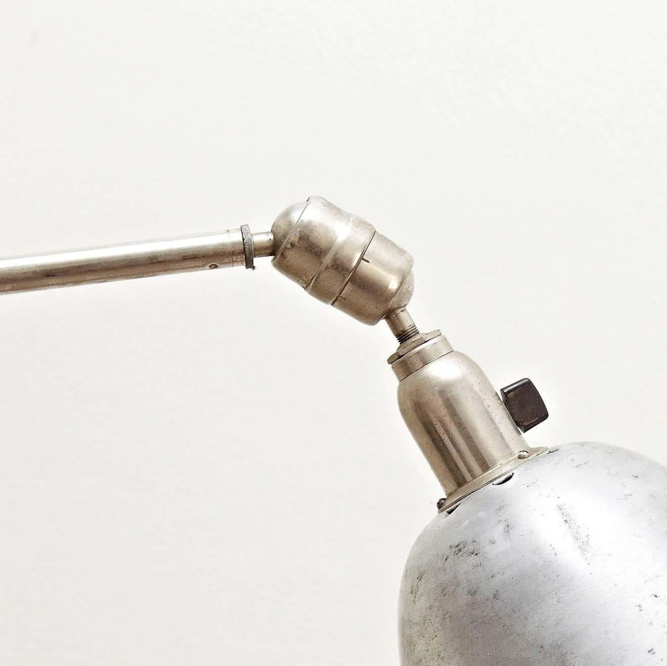 Johan Petter Johansson Mid-Century Modern Triplex Telescopic Lamp, circa 1930 In Good Condition For Sale In Barcelona, Barcelona