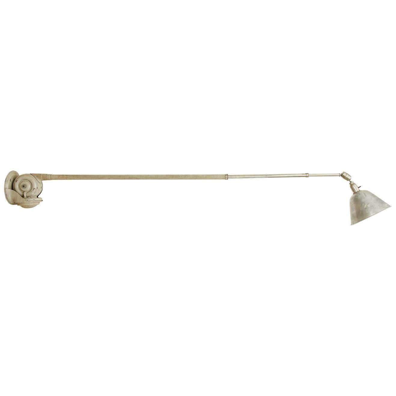 Johan Petter Johansson Mid-Century Modern Triplex Telescopic Lamp, circa 1930 In Good Condition For Sale In Barcelona, Barcelona