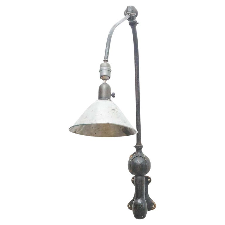 Johan Petter Johansson Triplex Metal Industrial Wall Lamp, circa 1930 ...